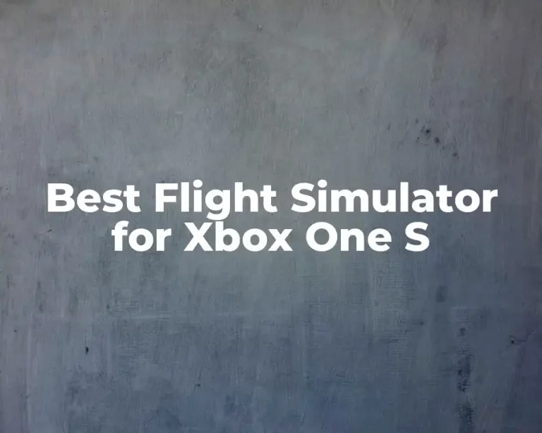 Best Flight Simulator for Xbox One S