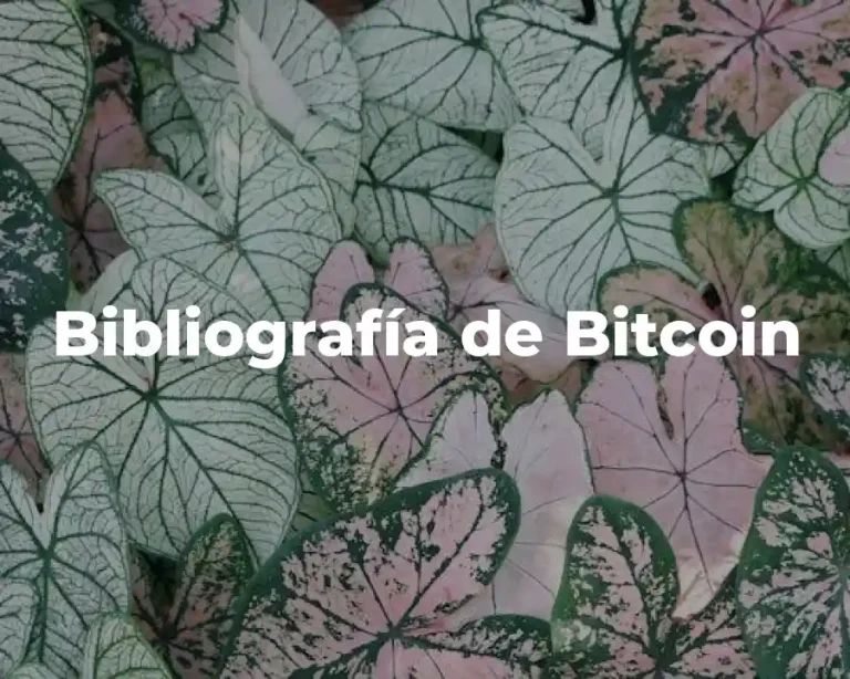 Bibliografía de Bitcoin