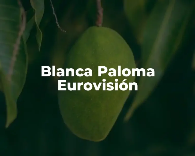 Blanca Paloma Eurovisión