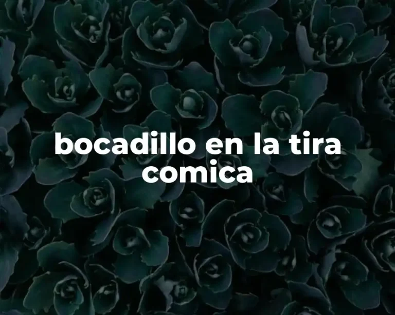 bocadillo en la tira comica