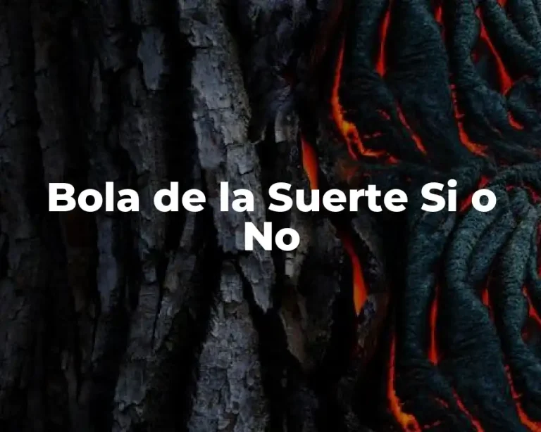 Bola de la Suerte Si o No