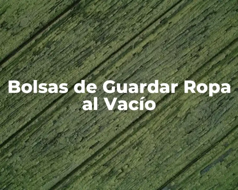 Bolsas de Guardar Ropa al Vacío