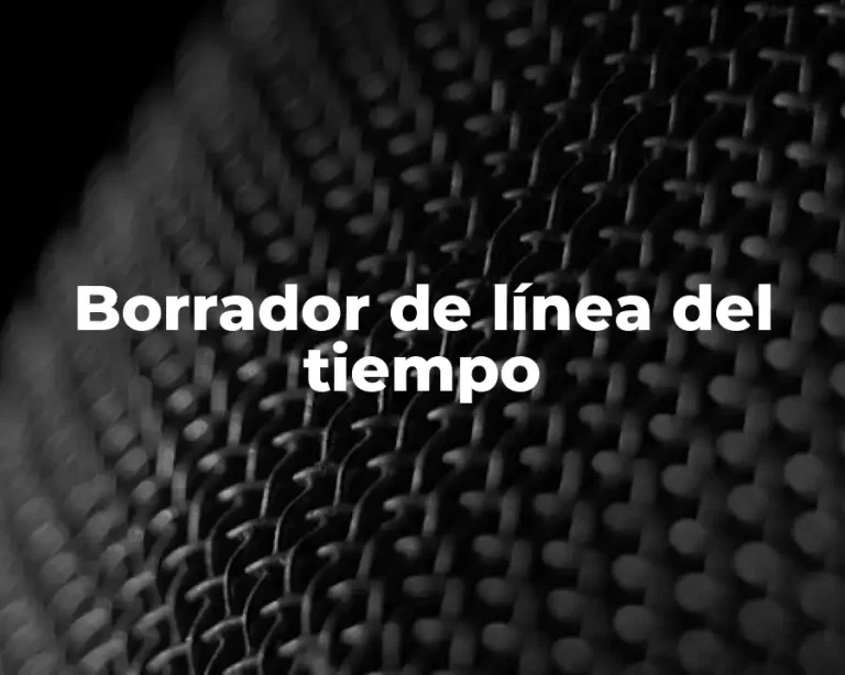 Borrador de línea del tiempo