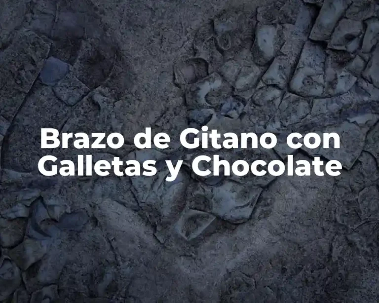 Brazo de Gitano con Galletas y Chocolate