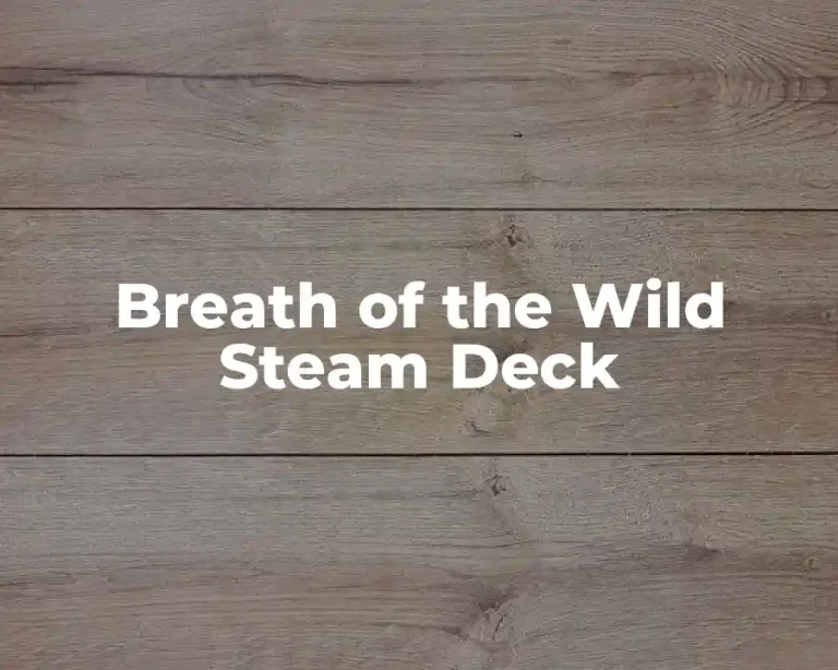 Breath of the Wild Steam Deck