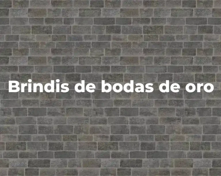 Brindis de bodas de oro