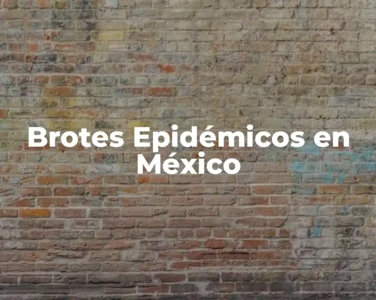 Brotes Epidémicos en México