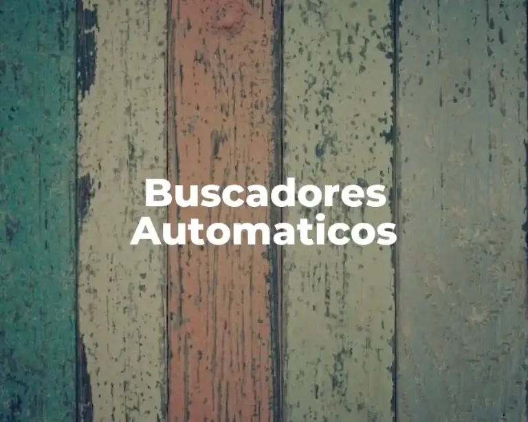 Buscadores Automaticos