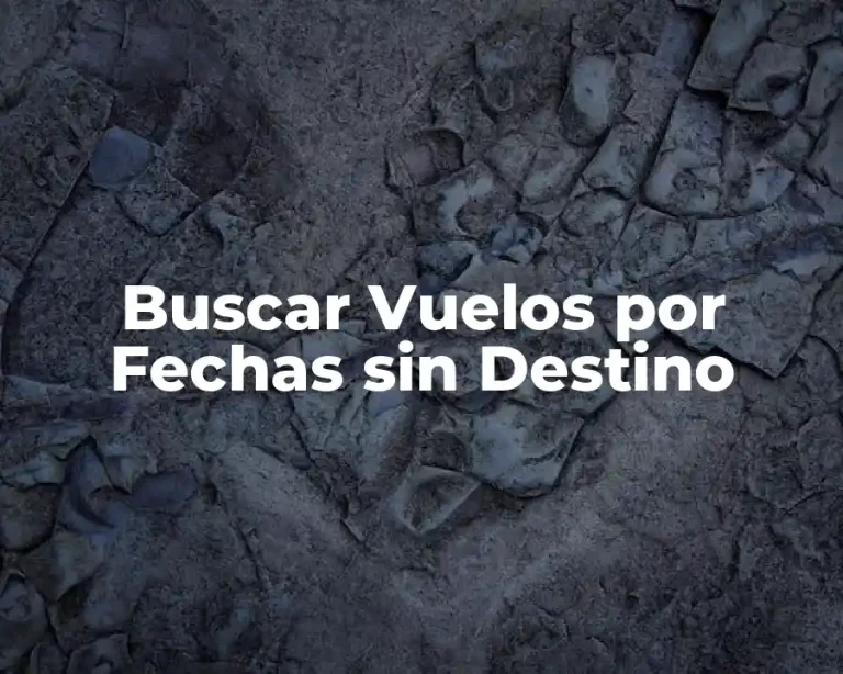 Buscar Vuelos por Fechas sin Destino