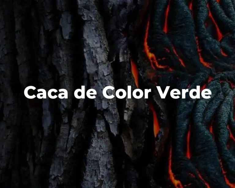 Caca de Color Verde