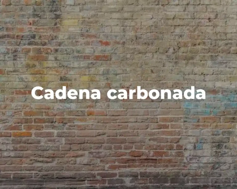 Cadena carbonada