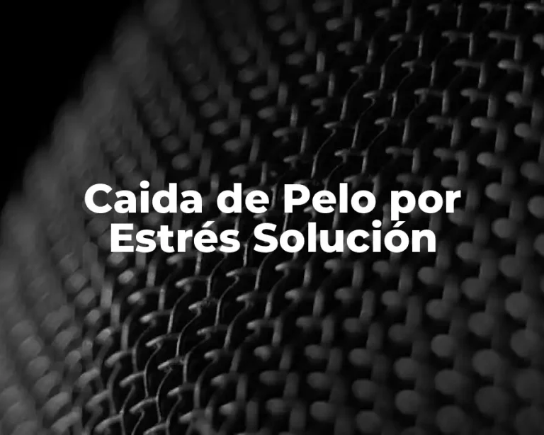 Caida de Pelo por Estrés Solución