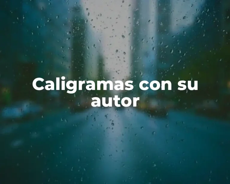 Caligramas con su autor