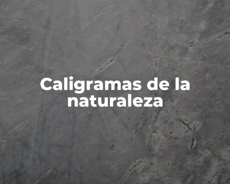 Caligramas de la naturaleza