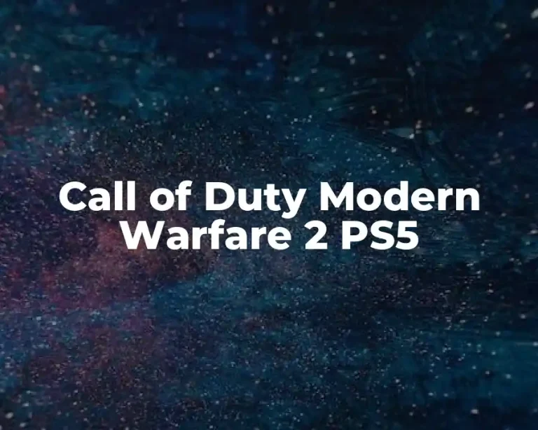 Call of Duty Modern Warfare 2 PS5