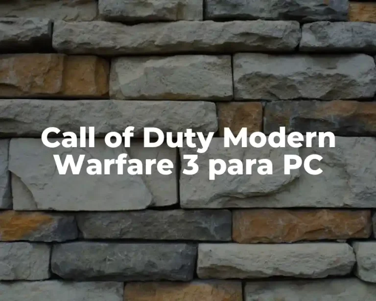 Call of Duty Modern Warfare 3 para PC