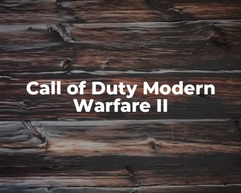 Call of Duty Modern Warfare II