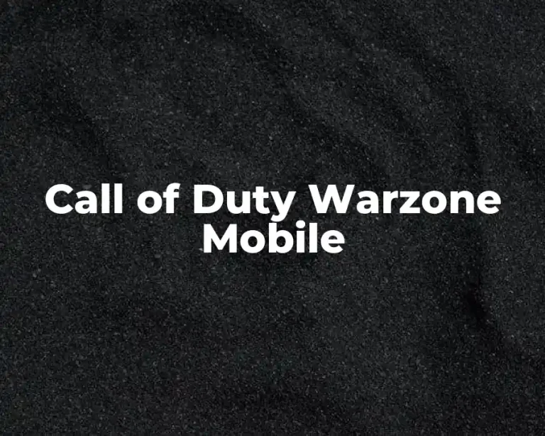 Call of Duty Warzone Mobile