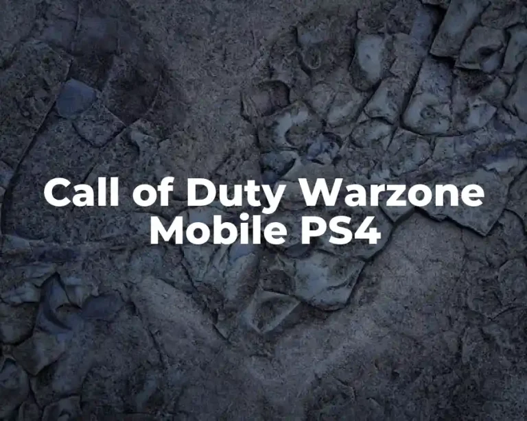 Call of Duty Warzone Mobile PS4
