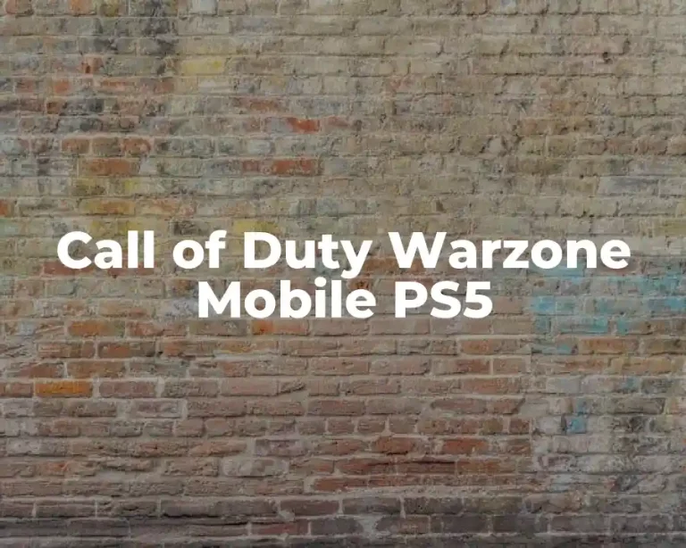 Call of Duty Warzone Mobile PS5