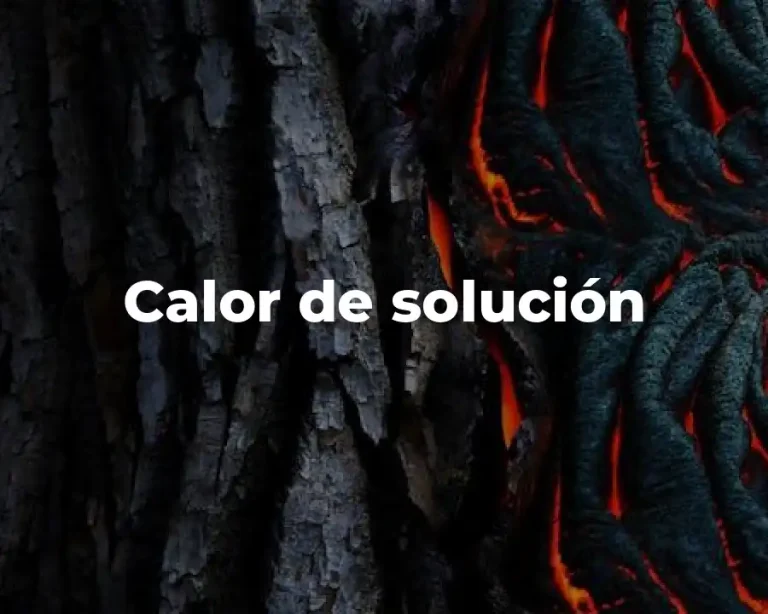 Calor de solución