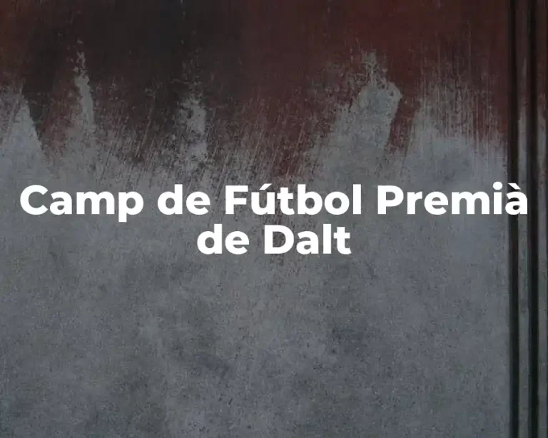 Camp de Fútbol Premià de Dalt