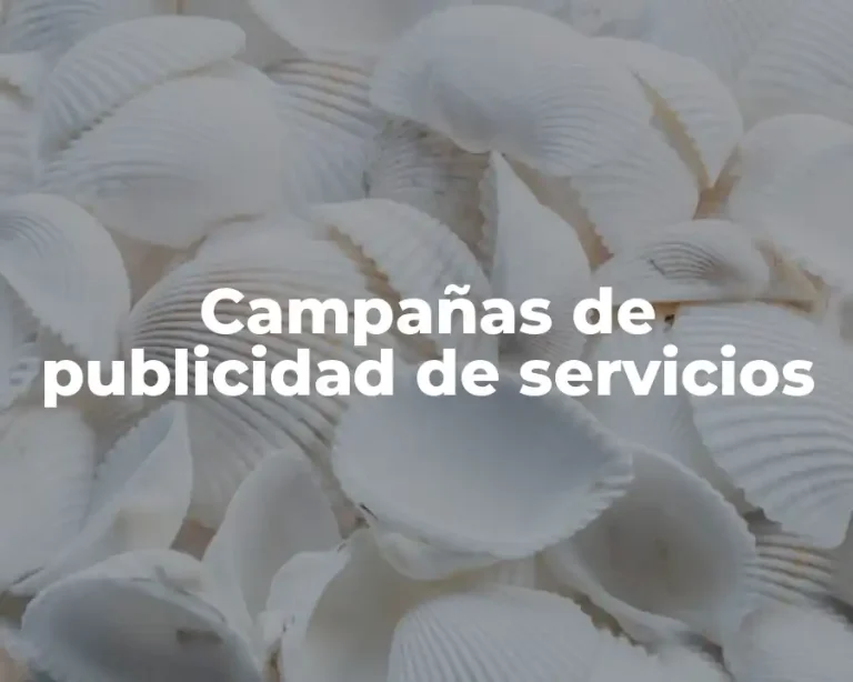 Campañas de publicidad de servicios