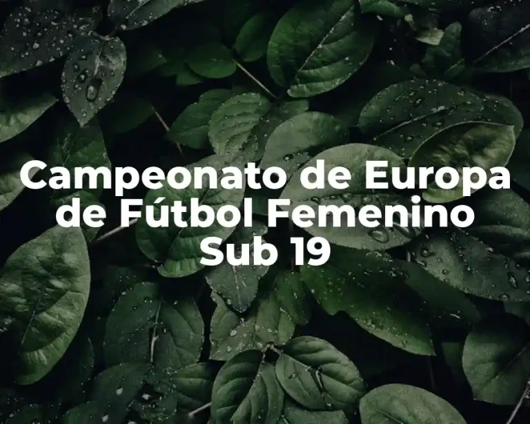 Campeonato de Europa de Fútbol Femenino Sub 19