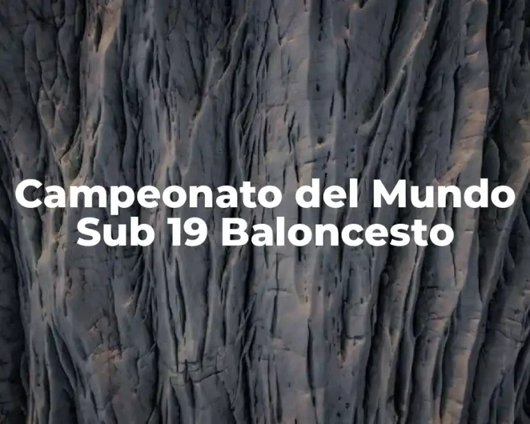 Campeonato del Mundo Sub 19 Baloncesto