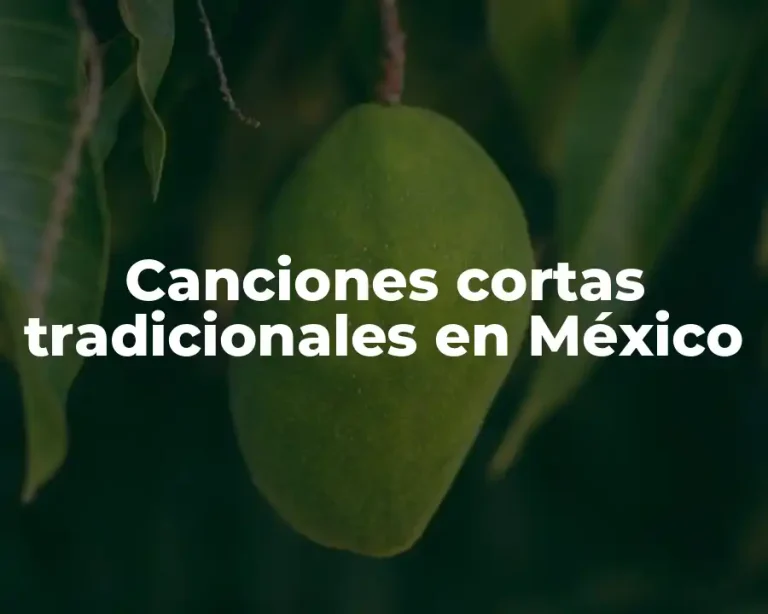 Canciones cortas tradicionales en México