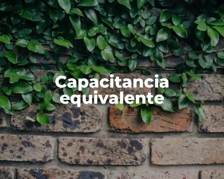 Capacitancia equivalente