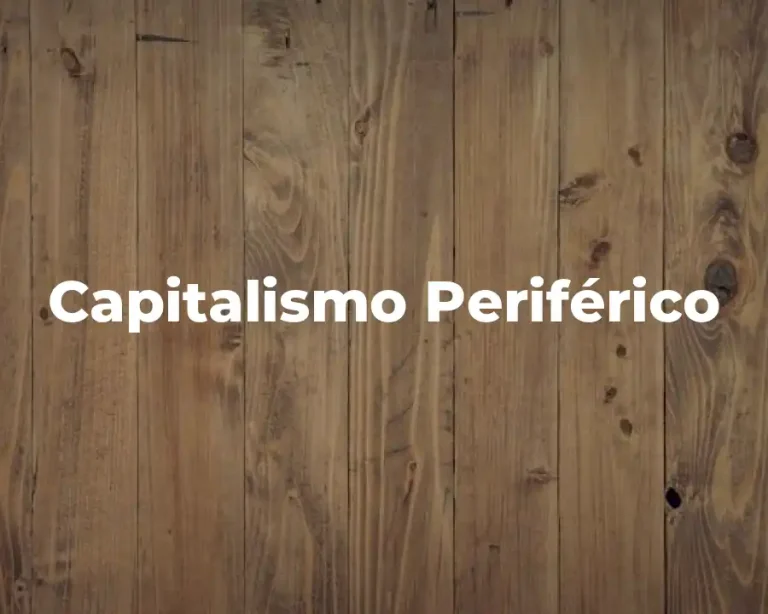Capitalismo Periférico
