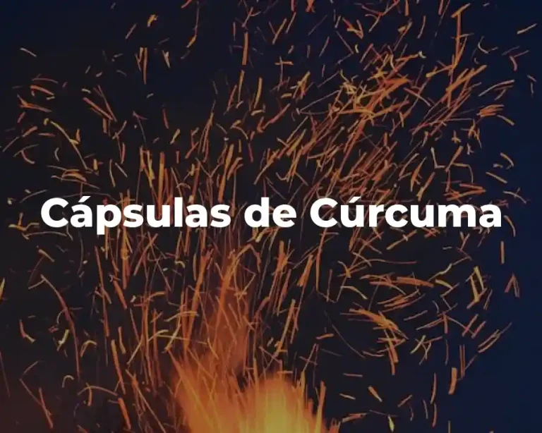Cápsulas de Cúrcuma