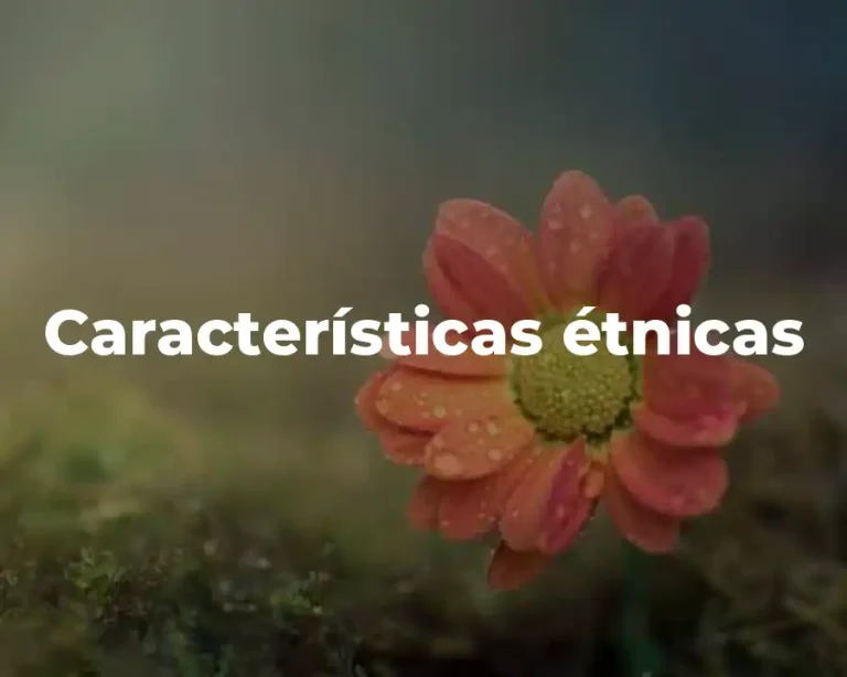 Características étnicas