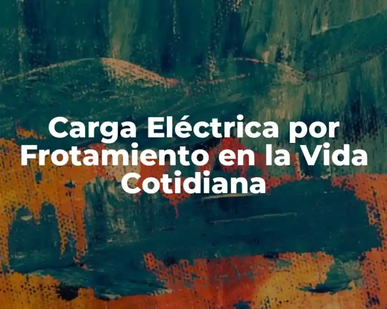 Carga Eléctrica por Frotamiento en la Vida Cotidiana
