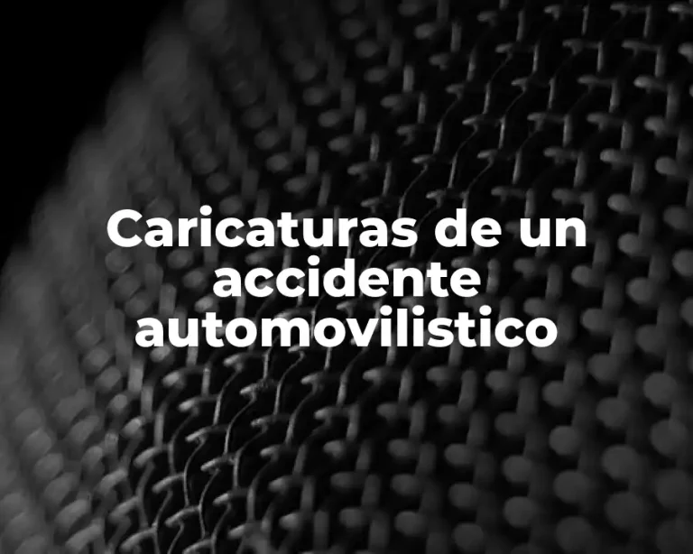 Caricaturas de un accidente automovilistico