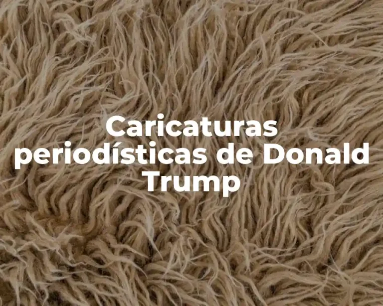 Caricaturas periodísticas de Donald Trump