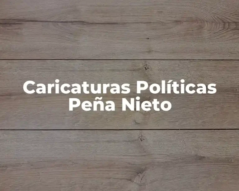 Caricaturas Políticas Peña Nieto