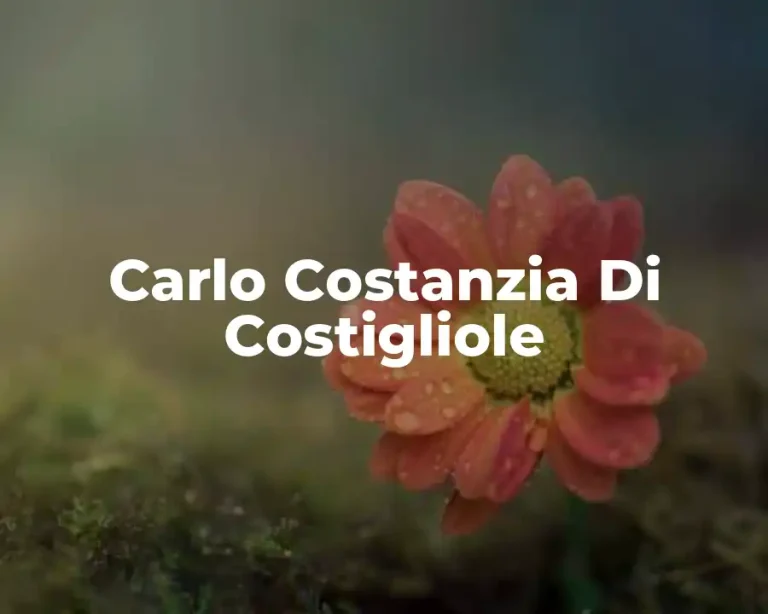 Carlo Costanzia Di Costigliole