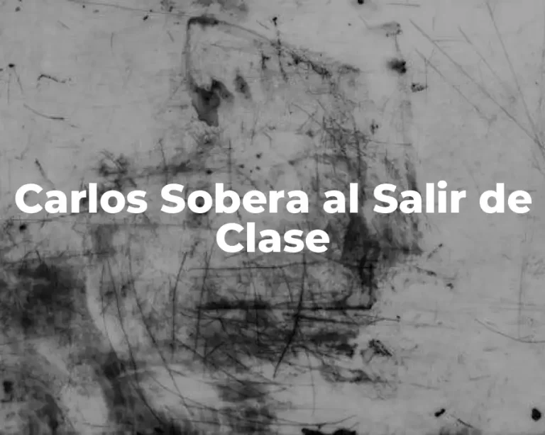 Carlos Sobera al Salir de Clase