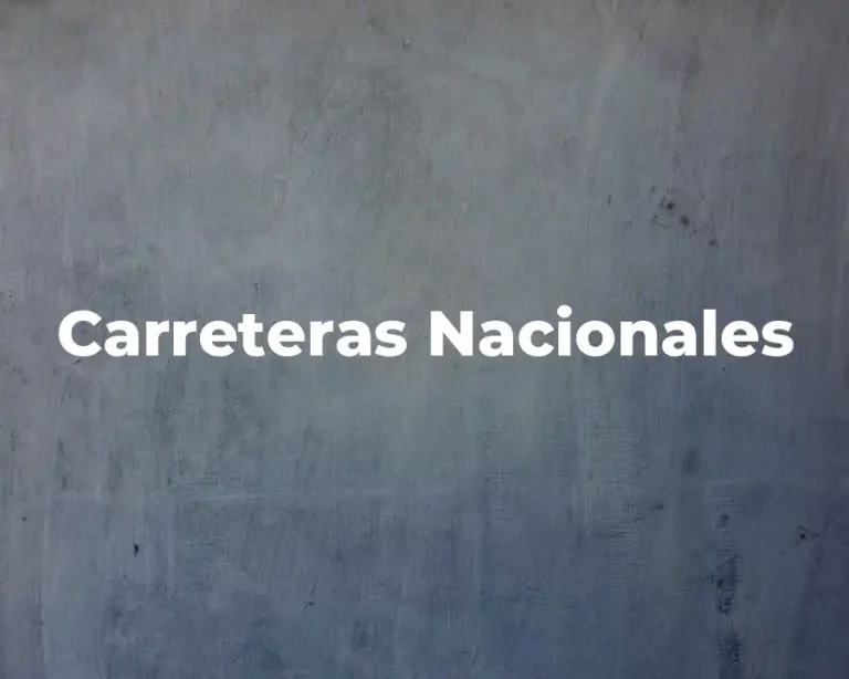 Carreteras Nacionales