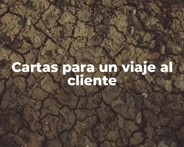 Cartas para un viaje al cliente