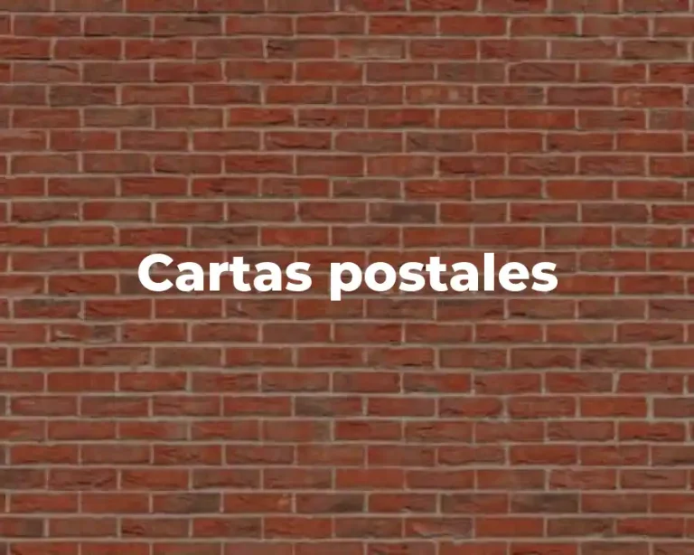 Cartas postales
