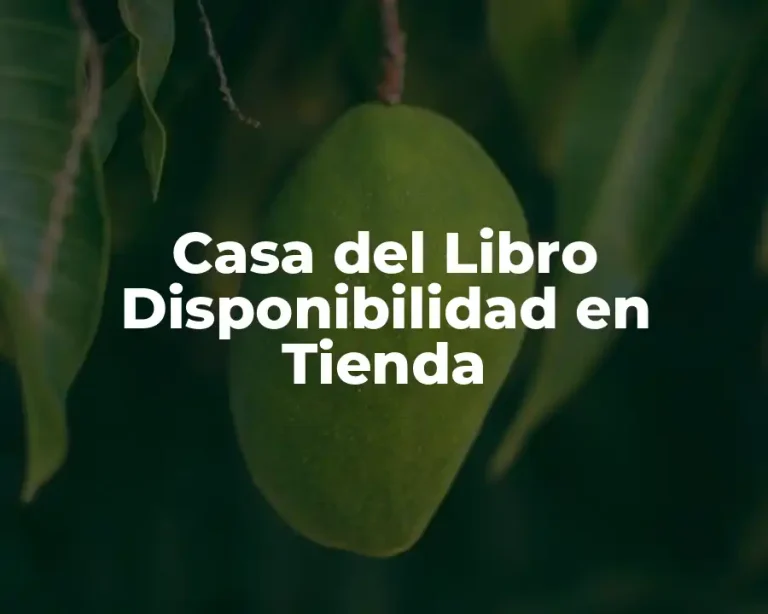 Casa del Libro Disponibilidad en Tienda