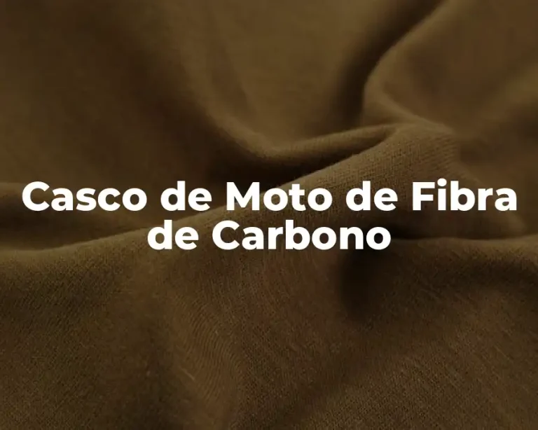 Casco de Moto de Fibra de Carbono