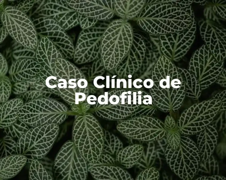 Caso Clínico de Pedofilia