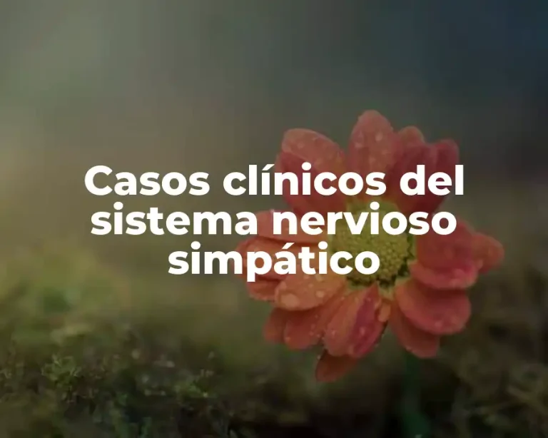 Casos clínicos del sistema nervioso simpático