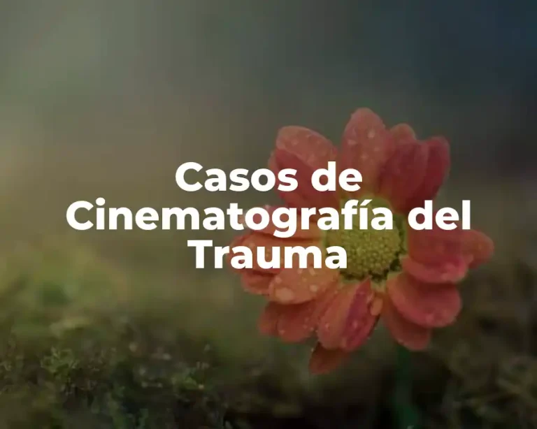 Casos de Cinematografía del Trauma