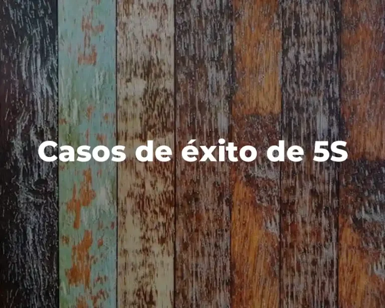 Casos de éxito de 5S