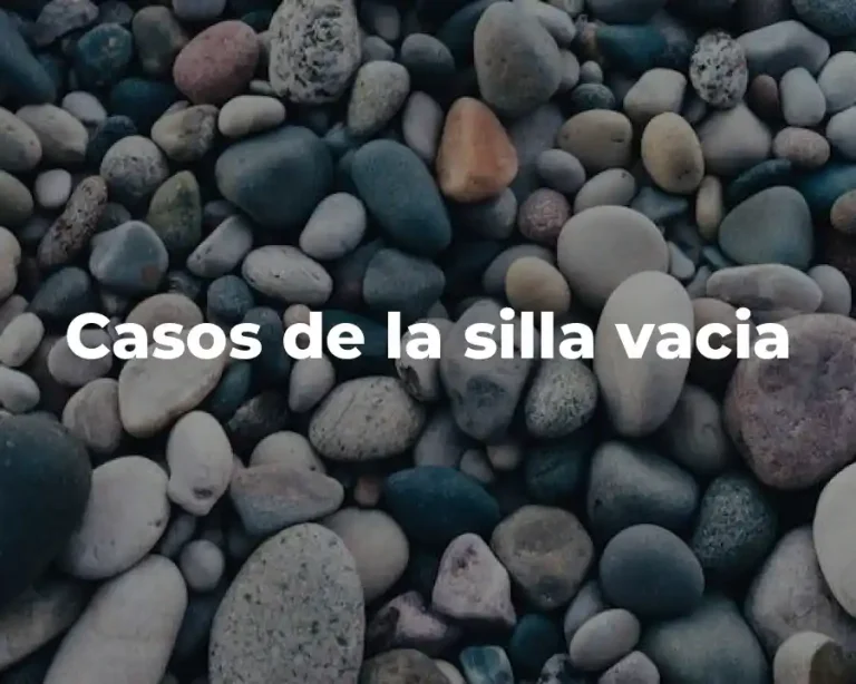 Casos de la silla vacia